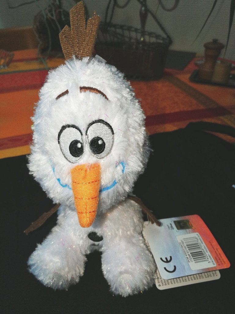 Knuffel Olaf, Frozen II, 20 cm hoog., Disney, Overige karakters, Overige typen, Nieuw