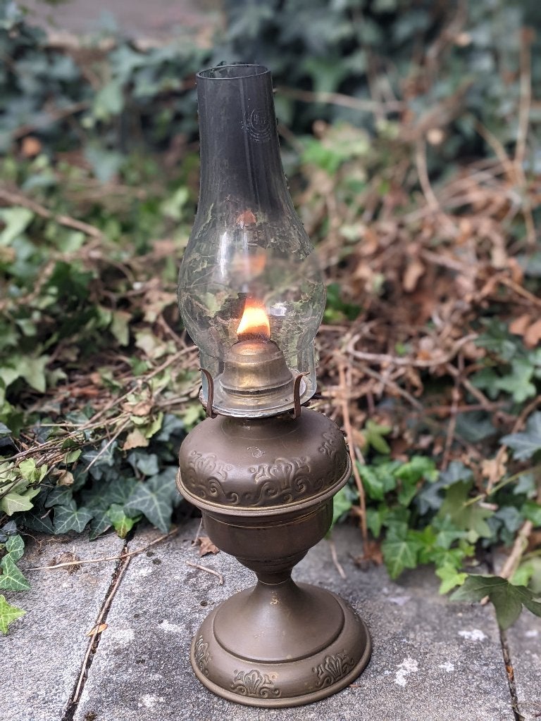 Vintage olielamp, Ophalen, Gebruikt, Lantaarn, Overige merken