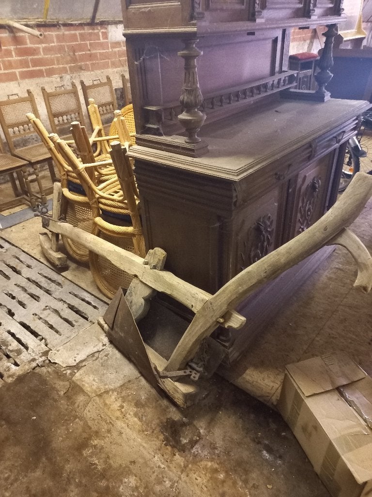 Oude  ploeg  jaren 1950  originele  staat, Antiek en Kunst, Ophalen