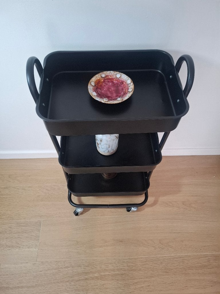 Desserte à roulettes à 3 niveaux, Enlèvement, Comme neuf