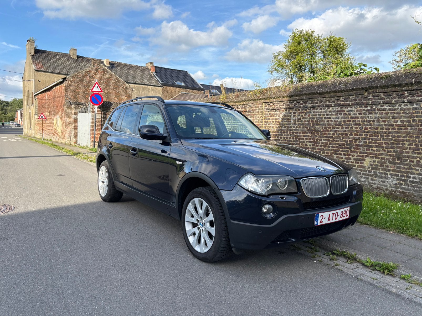 BMW X3 3.0DA Xdrive 2009 LCI TOIT-PANO, Auto's, BMW, Automaat, Blauw, Leder, Bruin