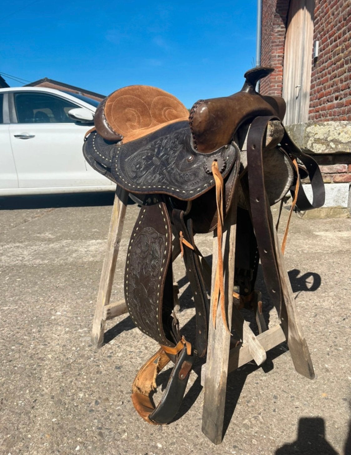 Selle western, Animaux & Accessoires, Chevaux & Poneys | Selles, Étriers inclus, Enlèvement ou Envoi, L (17.5 pouces), Utilisé
