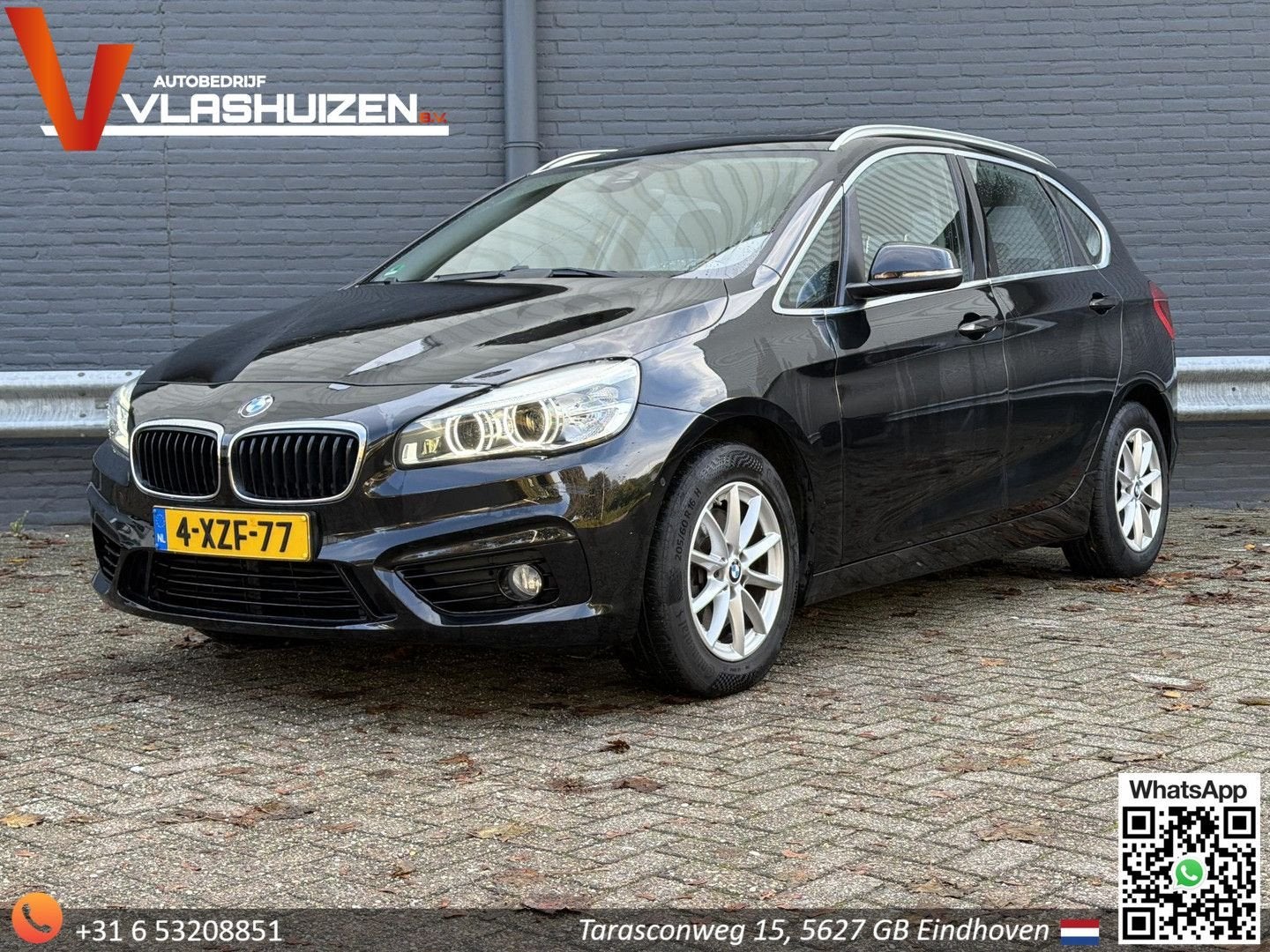 BMW 218 Active Tourer 2-serie 218i High Executive | Leder |, Autos, Achat, Entreprise, Boîte manuelle, Noir