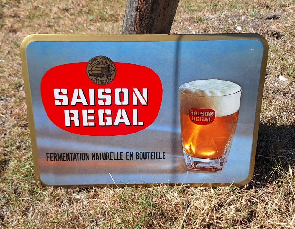 Glacoide reclamebord van Saison Regal, een Belgisch bier🍺, Ophalen of Verzenden, Gebruikt, Reclamebord