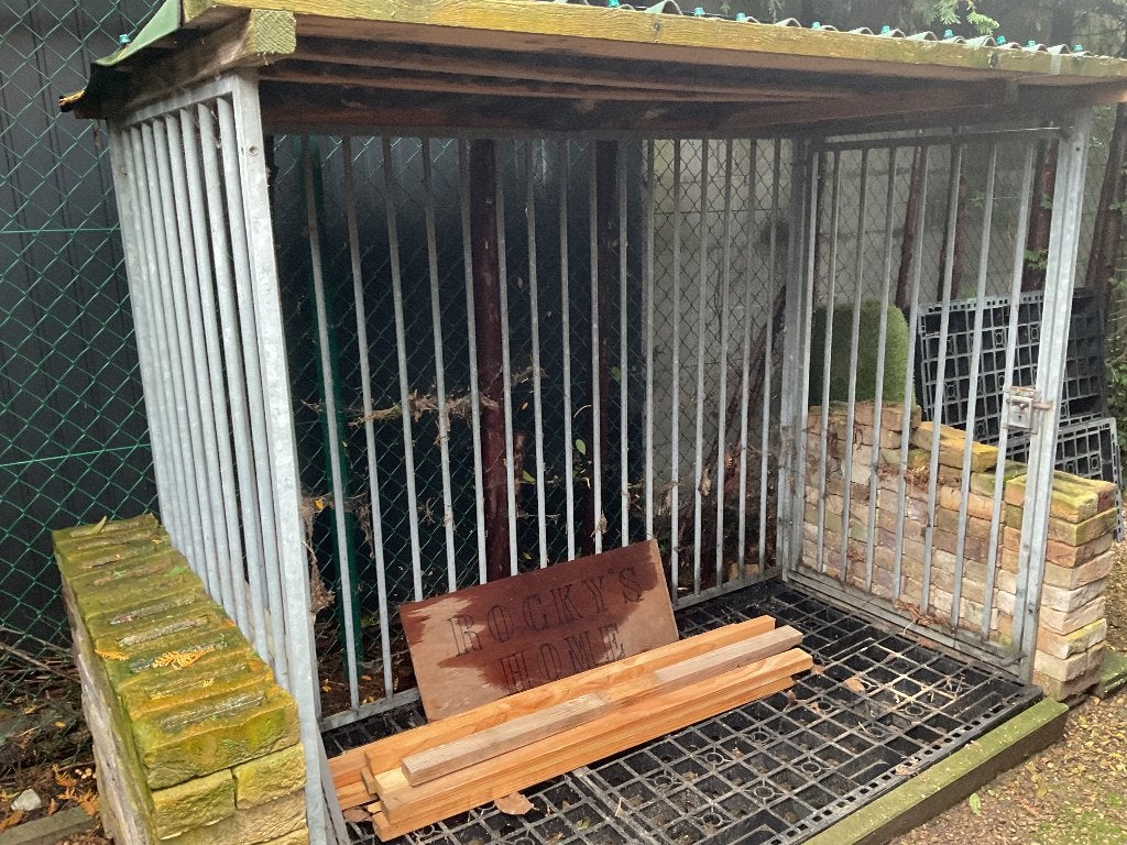 Gegalvaniseerde hondenren / Spijlpanelen, Enlèvement, Utilisé, 100 cm ou plus, Chenil chien