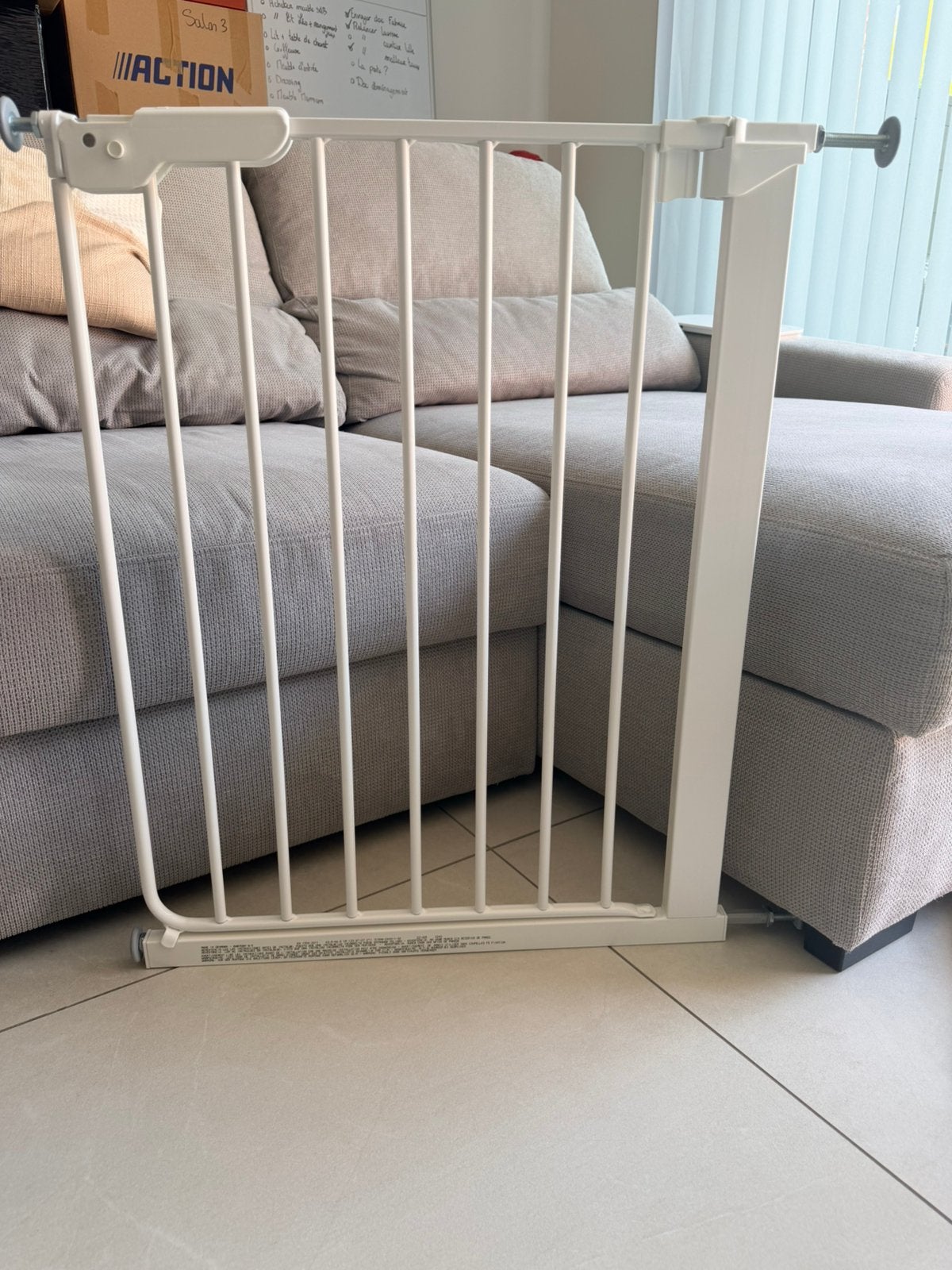 Veiligheidsbarrière voor nauwe opening, Ophalen of Verzenden, Zo goed als nieuw, Klemhekje