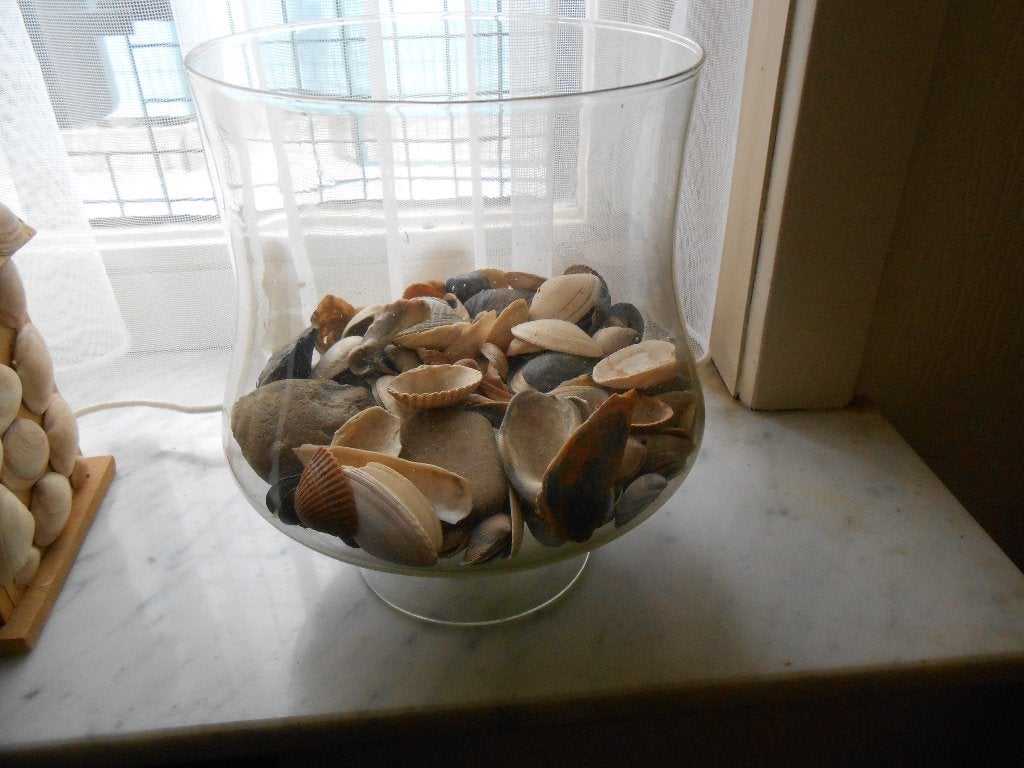 vaas in glas, Ophalen, Zo goed als nieuw, Glas