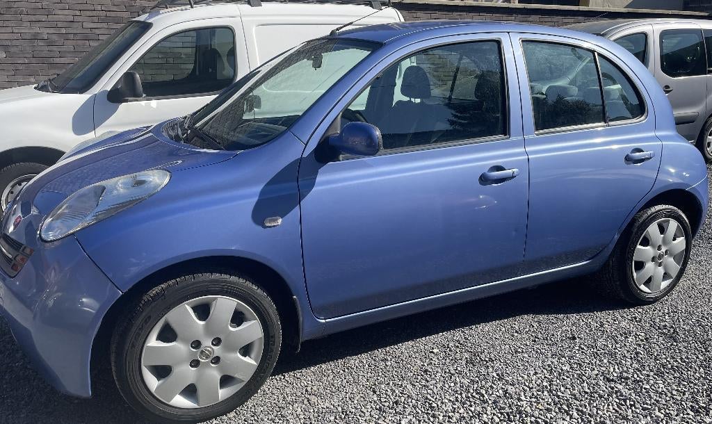 NISSAN MICRA 1.2 ESS 04/2003 BOITE AUTOM EURO 4 OK LEZ CT OK, Auto's, Nissan, Stof, Blauw, 5 zetels, Elektrische ramen