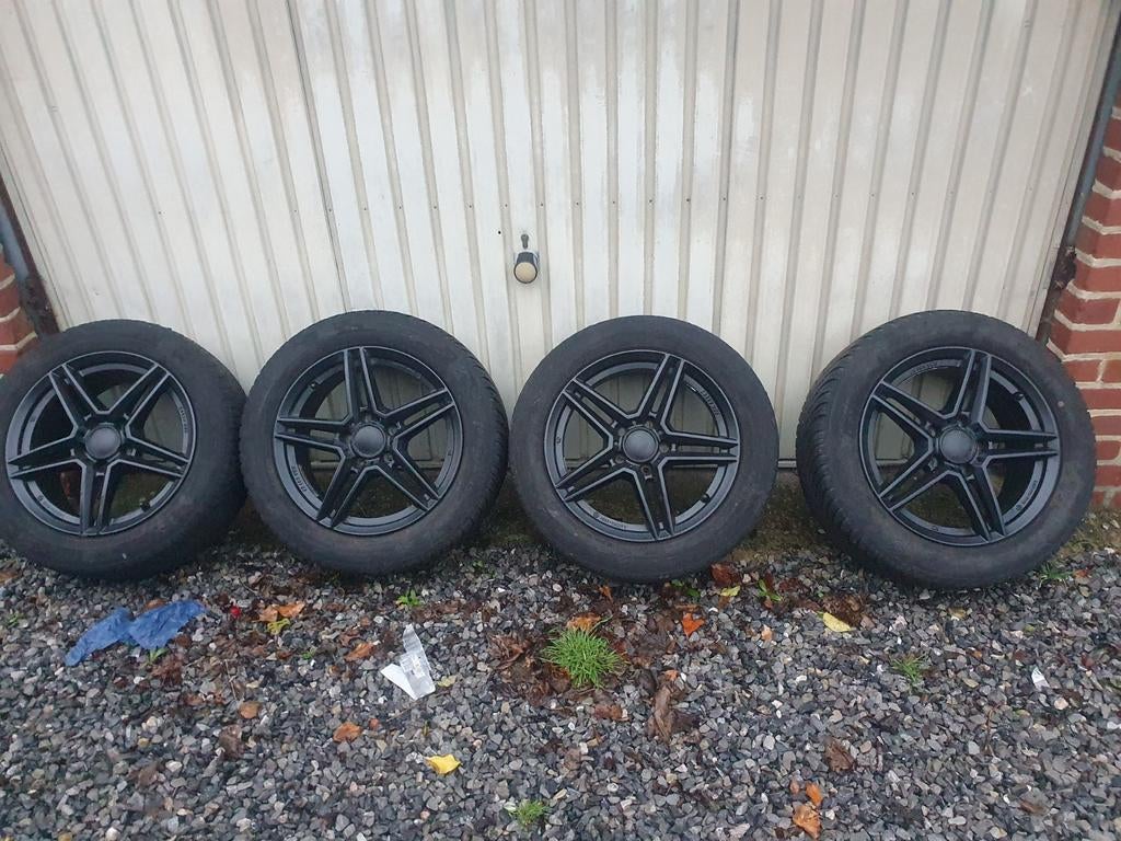 Jantes 16" Noir 5x112 (Vw-Audi-seat-skoda), 16 pouces, Pneus et Jantes