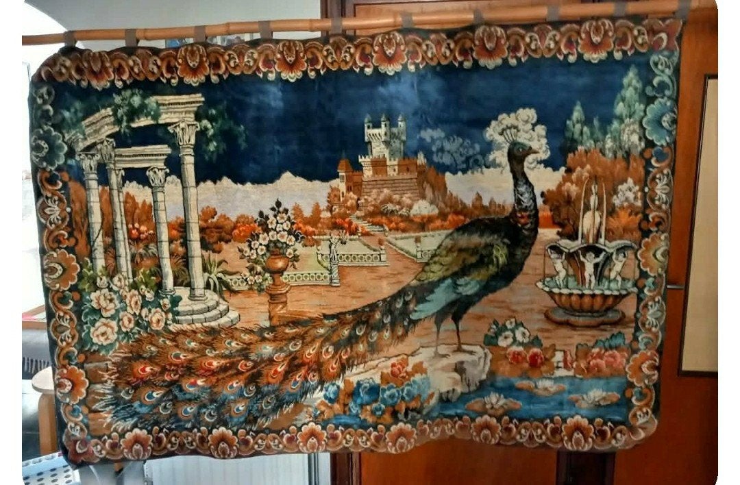 Wandtapijt pauwenverhaal 120cm x 180 cm, Ophalen