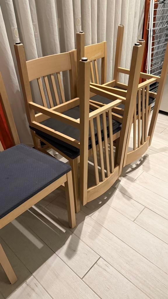 Quatre chaises du salon d’occasion 25€ les quatre, Ophalen of Verzenden, Zo goed als nieuw