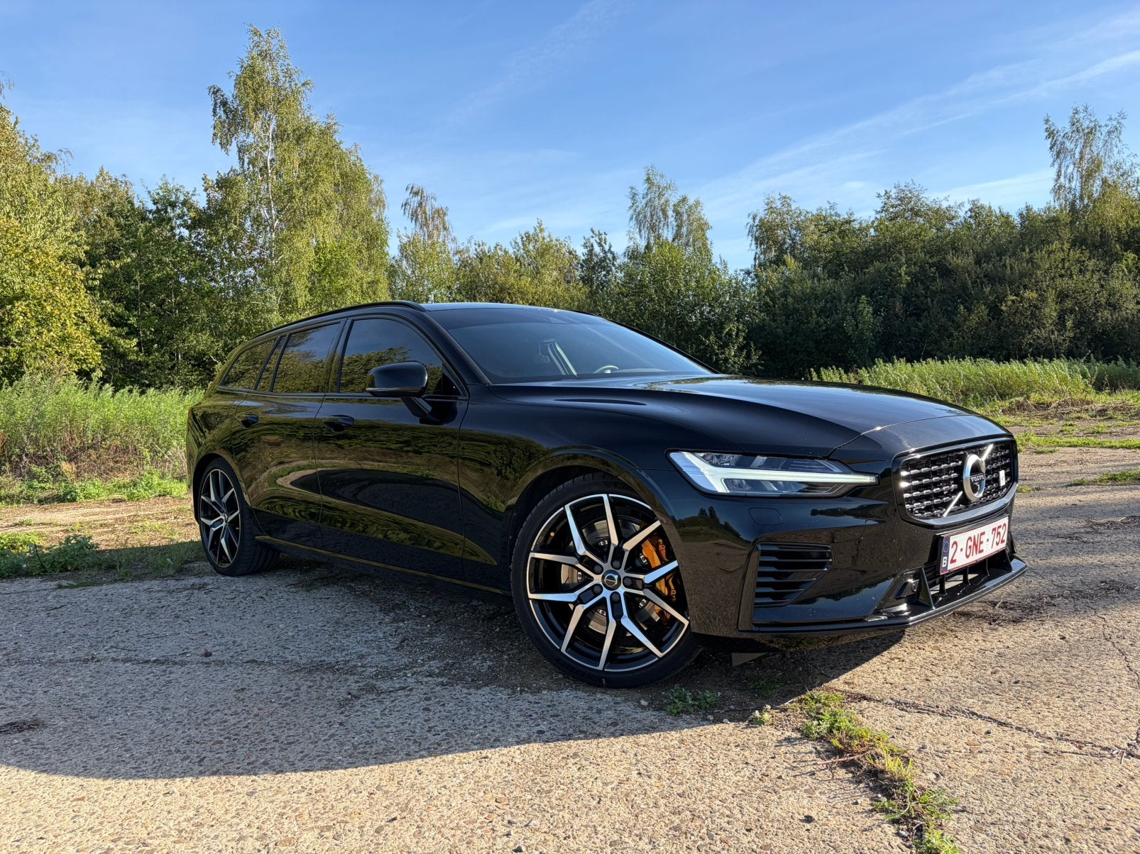 Volvo v60 T8 polestar engineered, Auto's, Automaat, Dealer onderhouden, Leder en Stof, Zwart