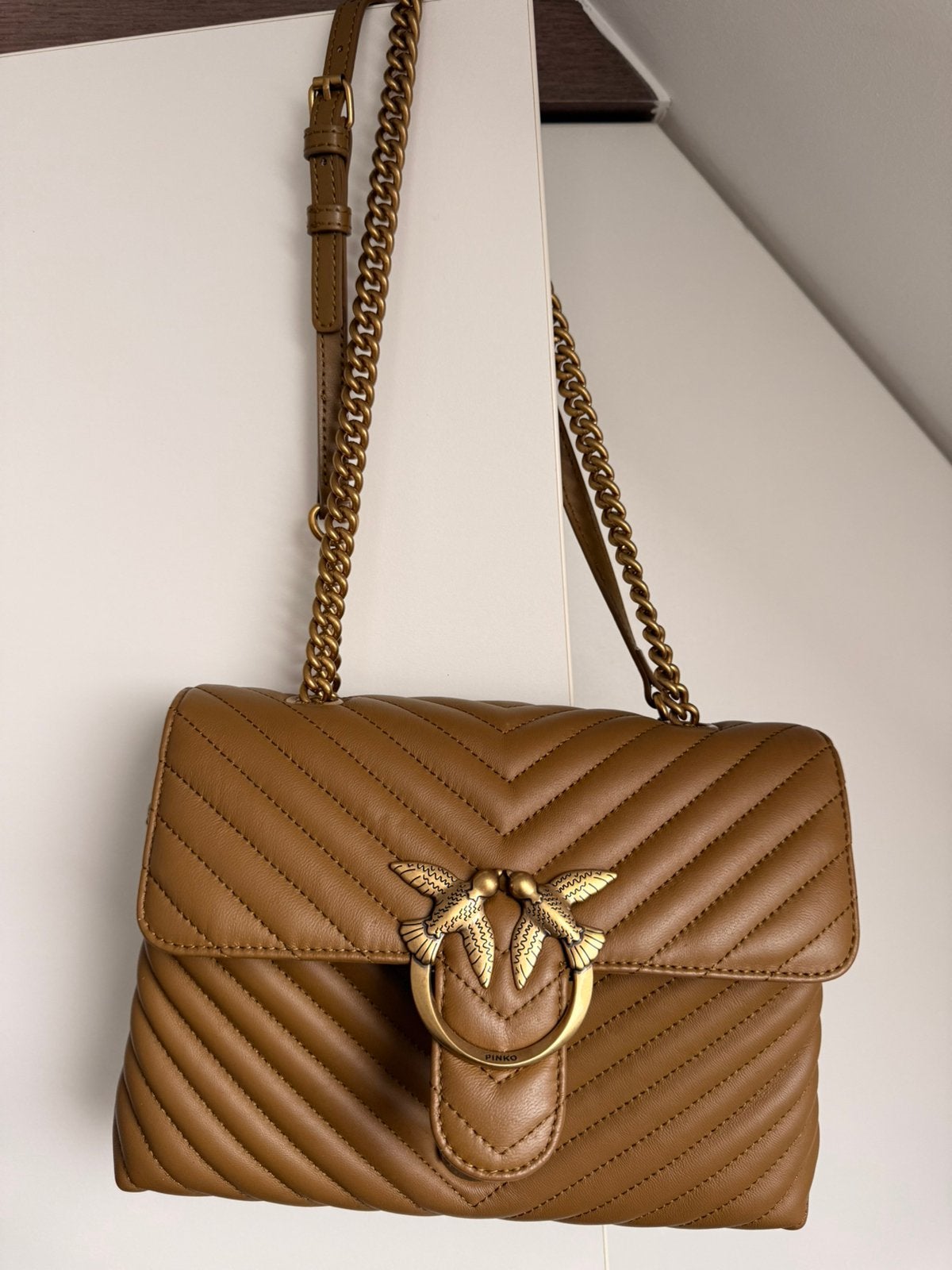 Pinko leren tas, Bijoux, Sacs & Beauté, Sacs | Sacs Femme, Enlèvement, Comme neuf, Sac à bandoulière