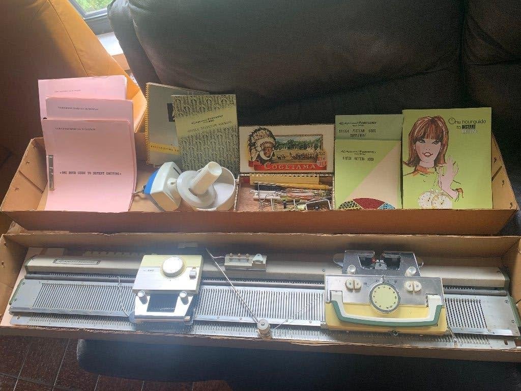 Breimachine Empisal ‘instant knitter’ model 25 Singer, Ophalen, Gebruikt, Breien, Machine