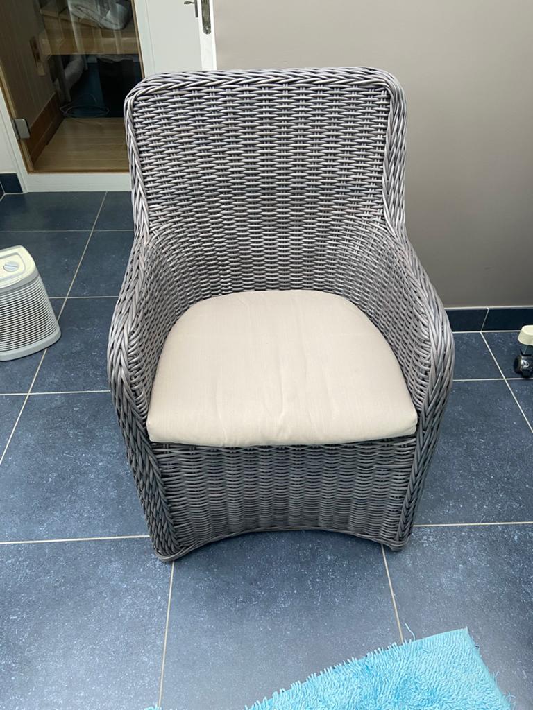 Rotan zetel, Tuin en Terras, Ophalen, Zo goed als nieuw, Rotan