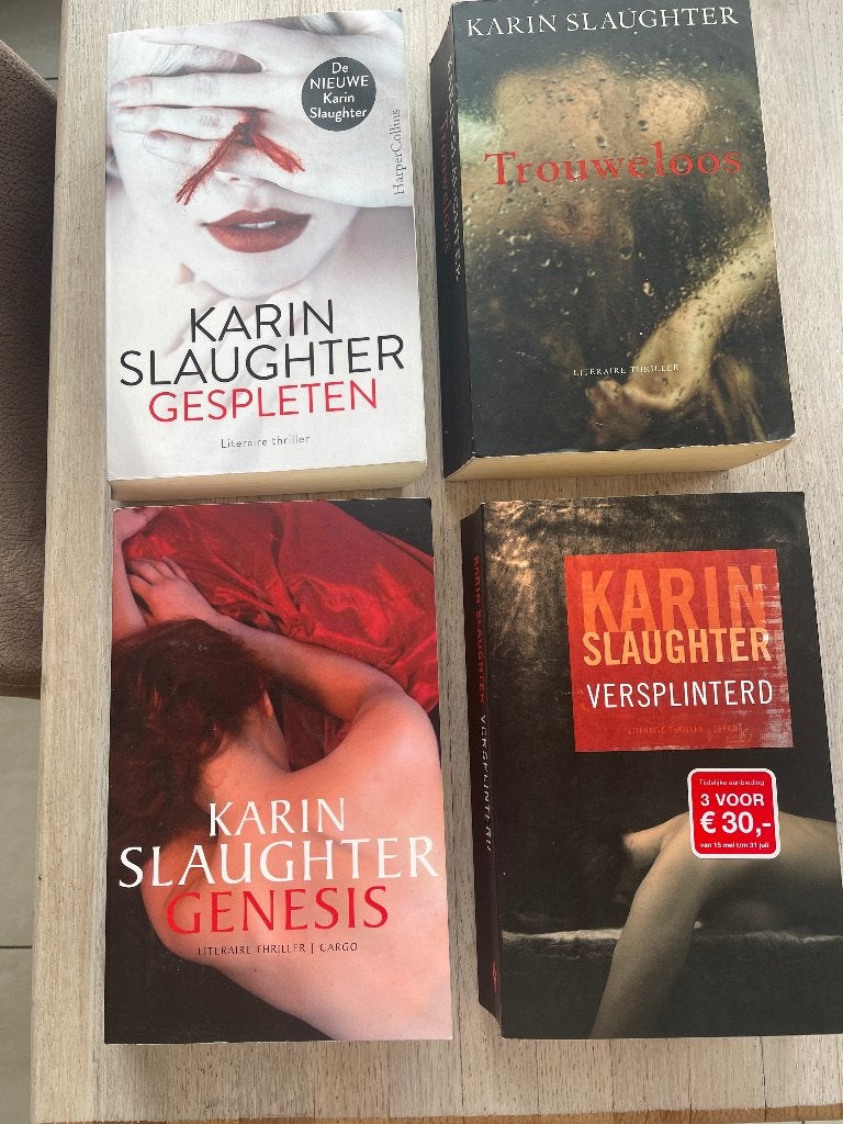 Karin Slaughter boeken, Boeken, Thrillers, Ophalen of Verzenden, Zo goed als nieuw, Karin Slaughter, België
