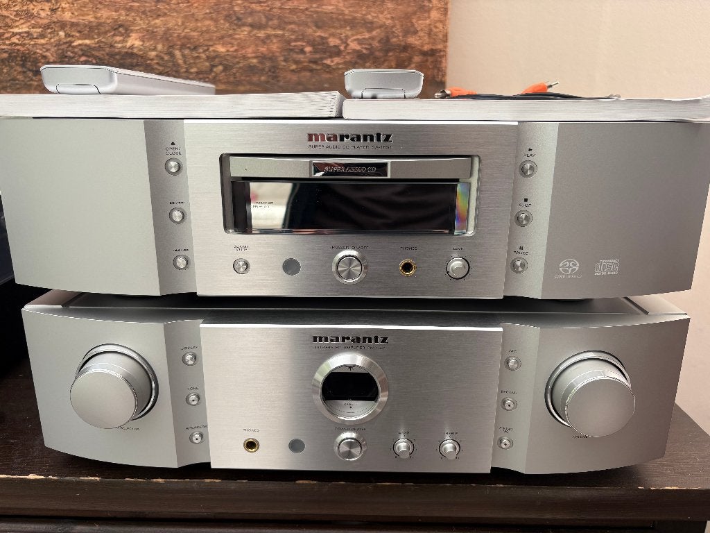 Versterkerset, SACD MARANTZ & FOCAL PROFIL 928, Zo goed als nieuw, 60 tot 120 watt, Stereo, Ophalen