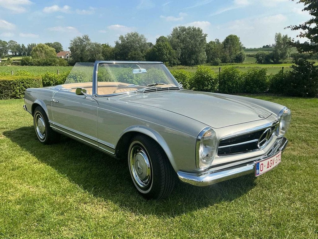 1964 Mercedes 230SL Pagode (+taxatie!), Auto's, Cabriolet, Mercedes-Benz, Bedrijf, Handgeschakeld