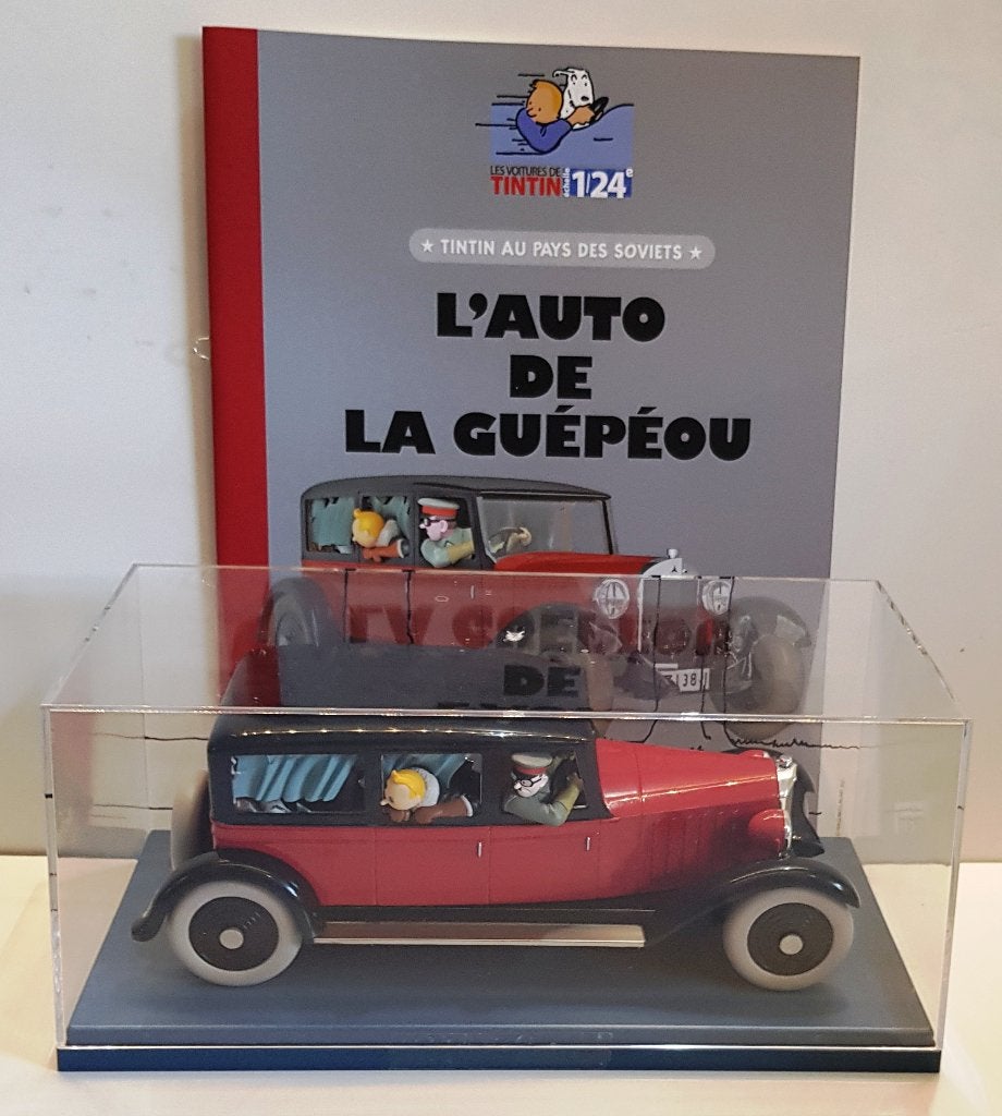 Les Voitures Tintin 1/24 #055 « L'auto de la Guépéou », Collections, Envoi, Tintin, Neuf, Statue ou Figurine