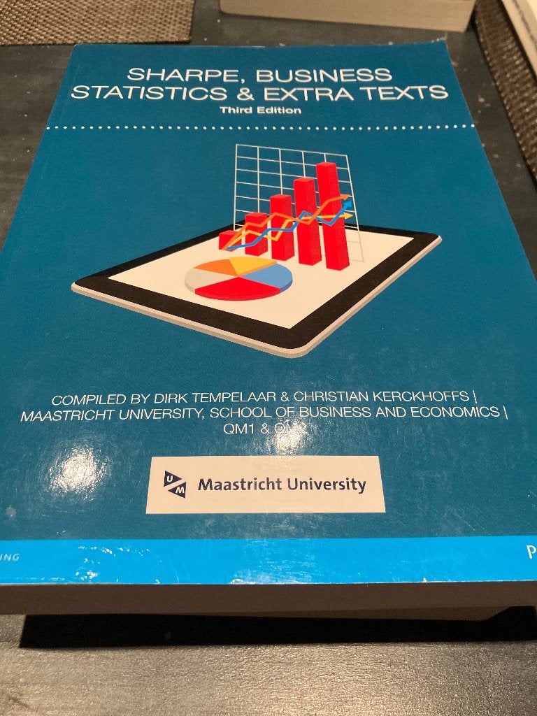 Sharpe, business-statisticus& extra texts, Boeken, Diverse auteurs, Ophalen of Verzenden, Zo goed als nieuw, Economie en Marketing