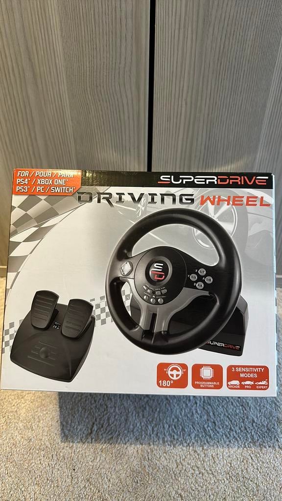 Volant de course avec pedales, Informatique & Logiciels, Enlèvement, Neuf