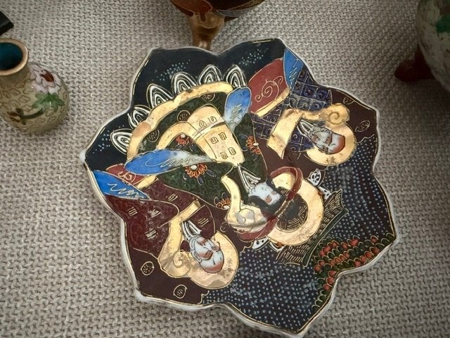 Antiek Japanse bordjes  Satsuma & Kutani, Antiek en Kunst, Ophalen