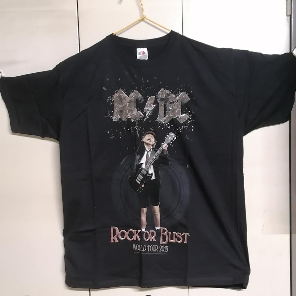 Tee-shirt AC-DC world tour 2015 Rock or bust, Envoi, Neuf