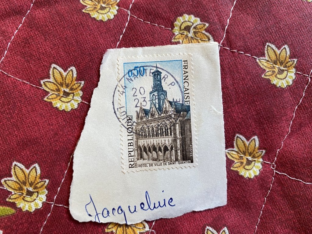 FRANCE timbre Y&T N 1499 de 1966-67 St Quentin, Timbres & Monnaies, Envoi, Affranchi