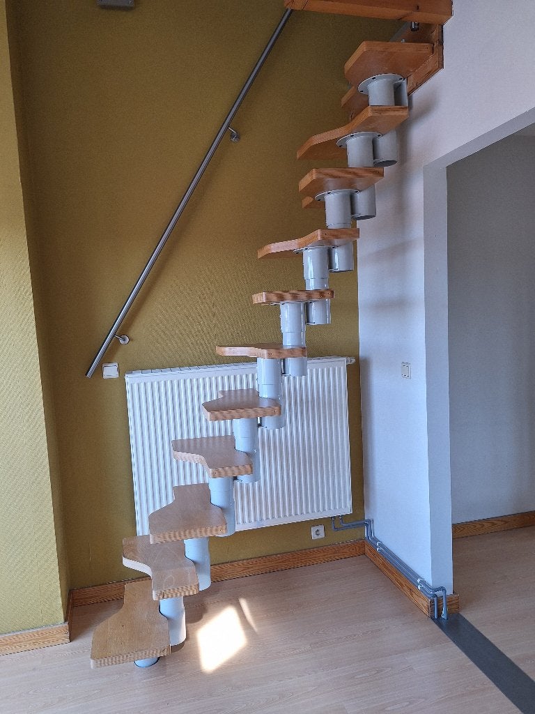 Multi-inzetbare trap FLEXI SWIRL met leuning, Ophalen, Gebruikt, Trap, 2 tot 4 meter
