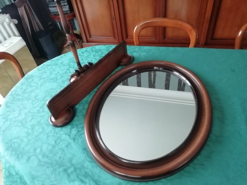 Miroir + accessoires salle de bains (Lot de trois pièces)., Moins de 100 cm, Comme neuf, Enlèvement, 50 à 75 cm
