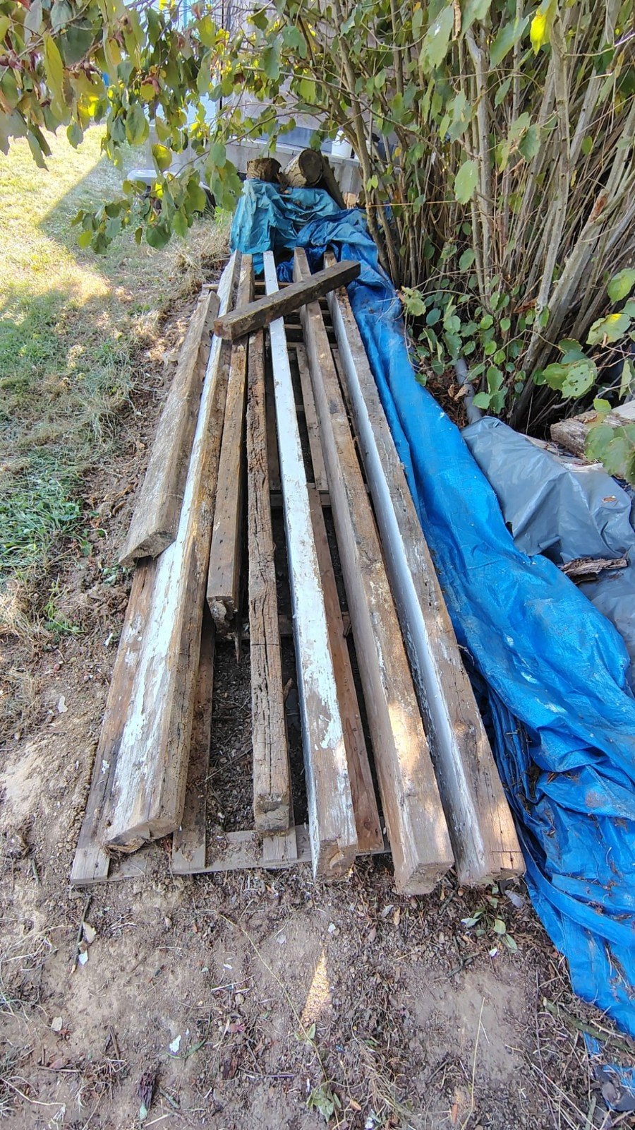 gratis houten balken, Doe-het-zelf en Bouw, Metalen, Ophalen, Gebruikt, Overige metalen
