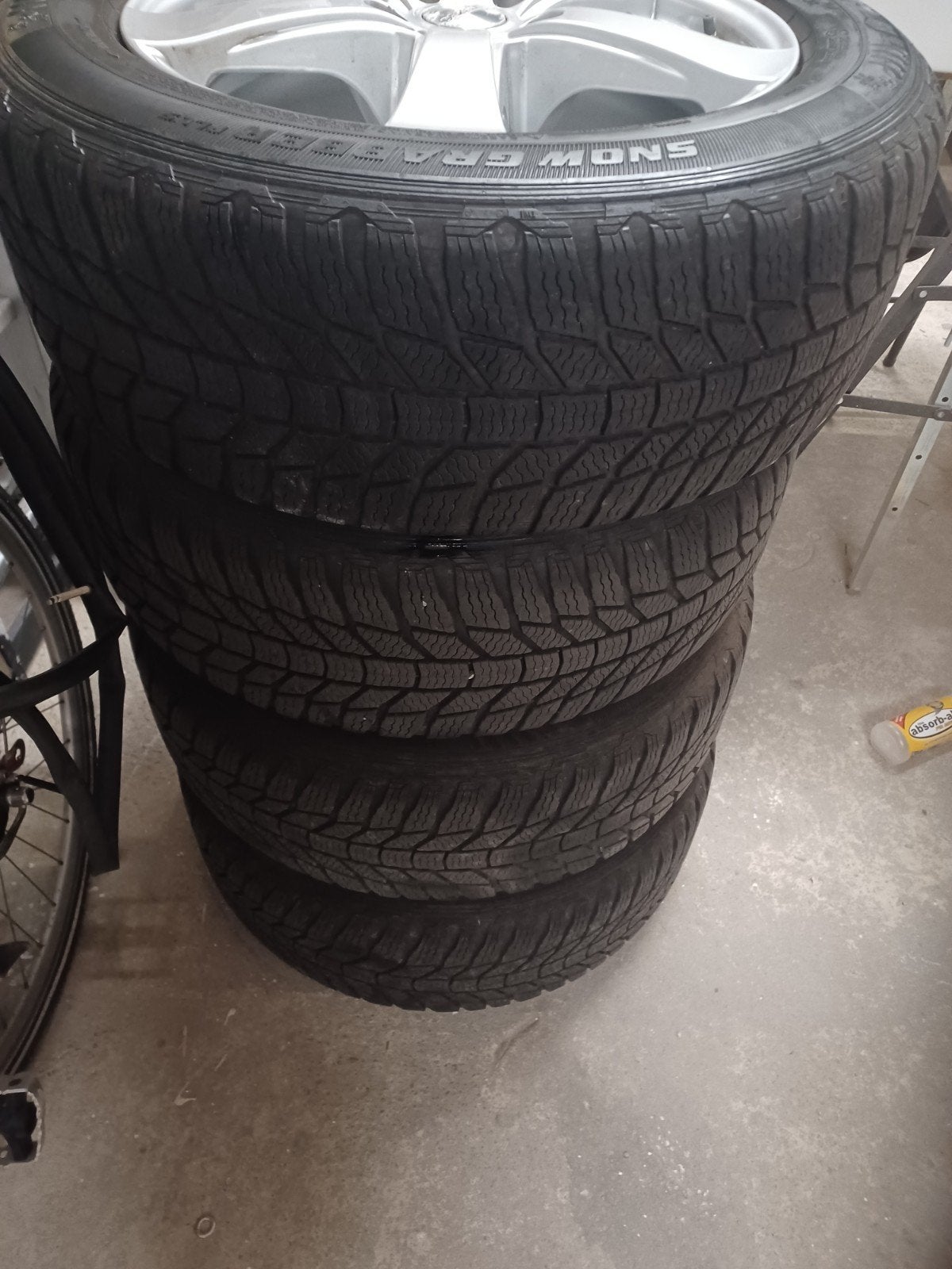 winterbanden met alu velg, Auto-onderdelen, Banden en Velgen, Ophalen, Banden en Velgen, 17 inch, Winterbanden