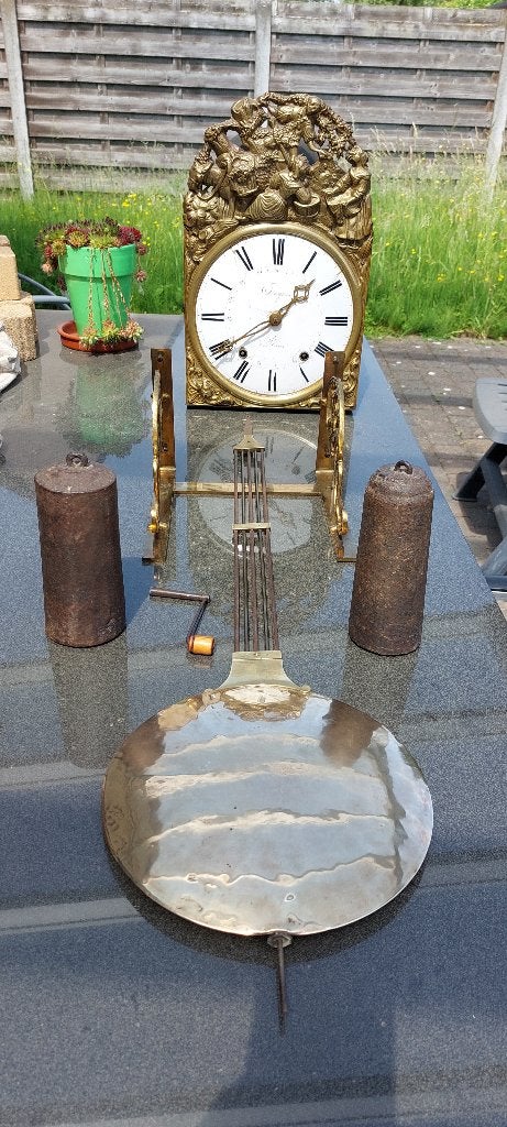 Horloge comtoise française avec chaise angelots, Antiquités & Art, Antiquités | Horloges, Enlèvement