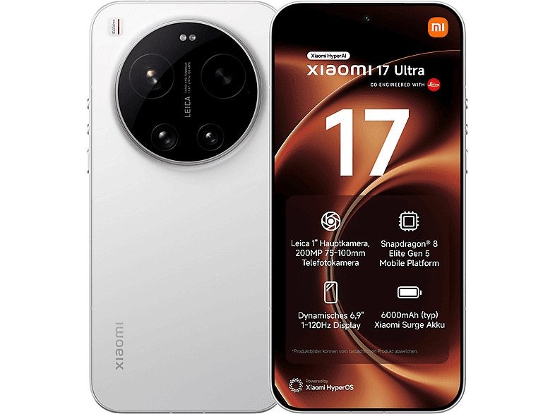 Xiaomi 17 Ultra withe 512gb + kit photos quasi neuf !, Autres modèles, Enlèvement ou Envoi, Sans abonnement, Sans simlock