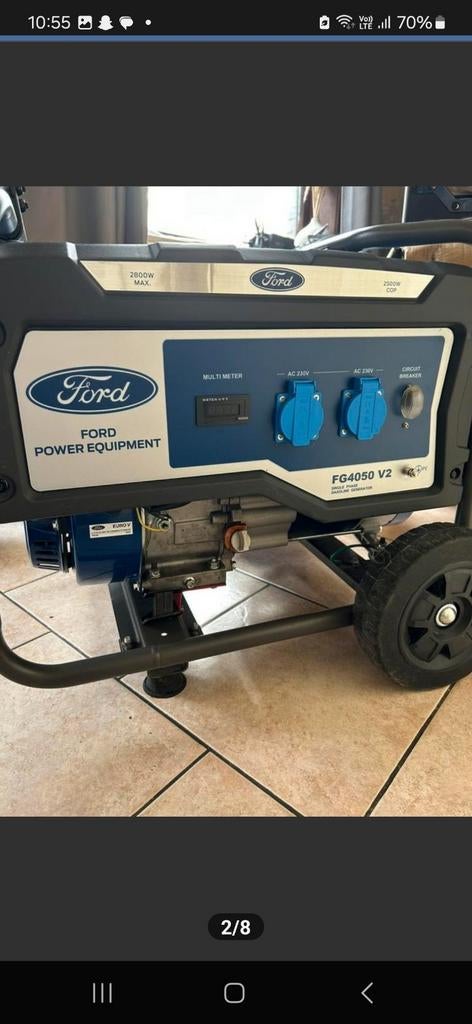 professionele generator van het merk FORD., Ophalen