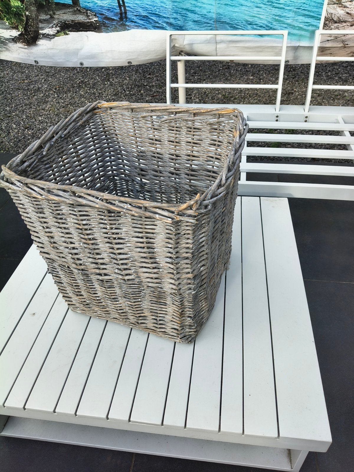 Rieten mand 40 cm, Huis en Inrichting, Ophalen, Mand
