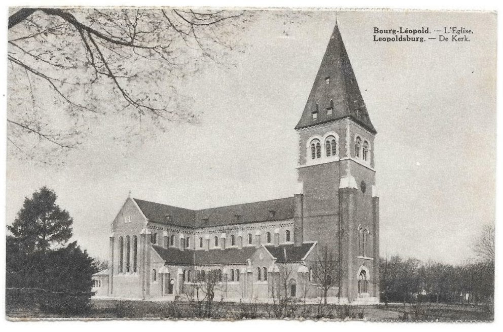 Leopoldsburg de Kerk, Verzenden, 1920 tot 1940, Gelopen, Limburg