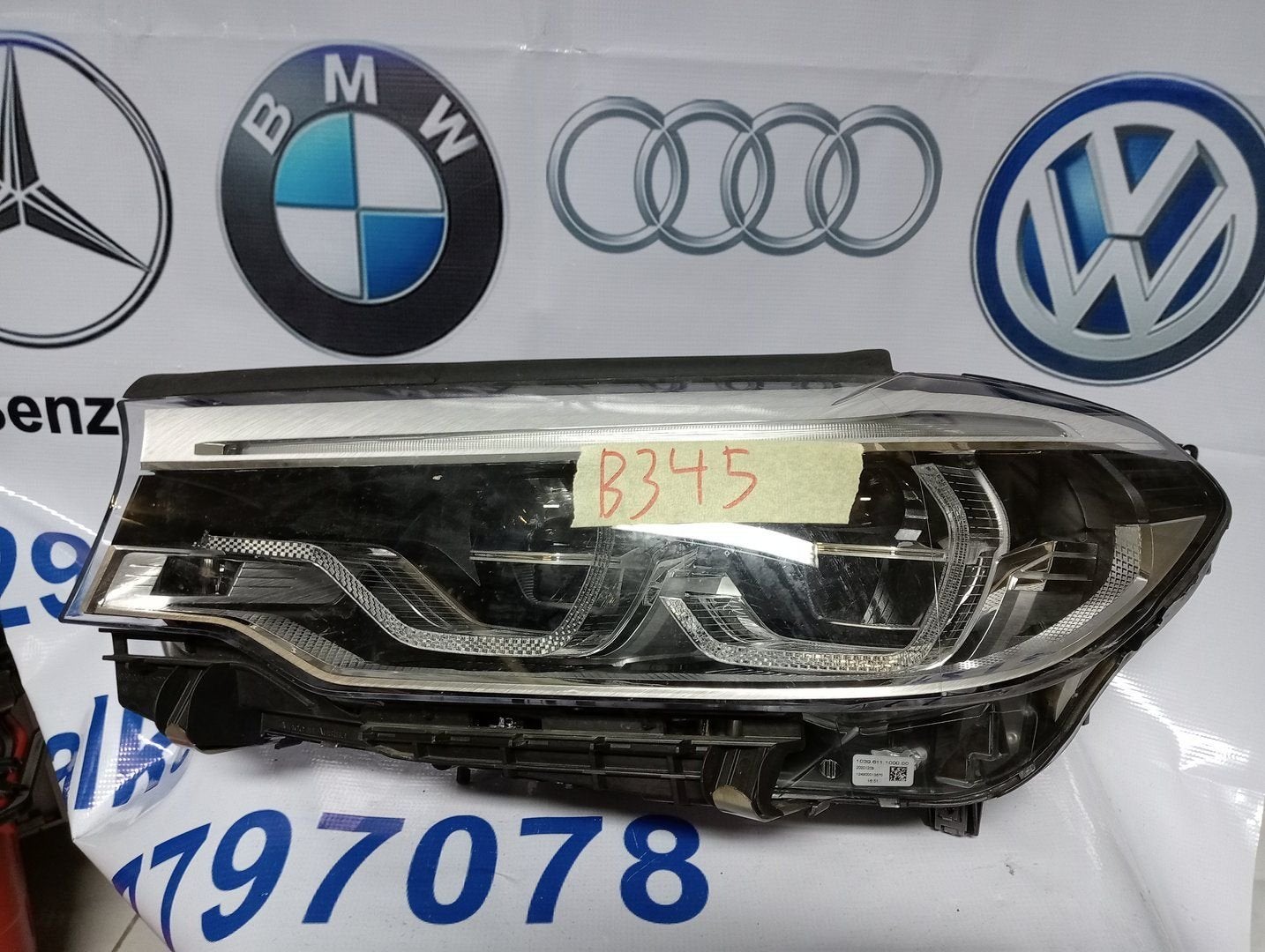 Koplamp BMW 5 Serie G30 G31 Full Led Adaptive 721496103 Link, -, Utilisé, -, Enlèvement ou Envoi