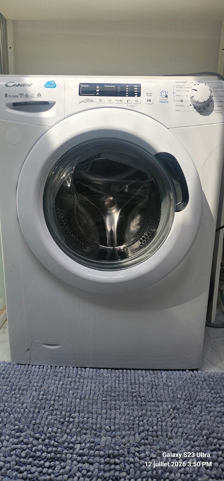 Machine a laver Candy 8kg, Electroménager, Lave-linge, 1200 à 1600 tours, Enlèvement, Utilisé, 8 à 10 kg