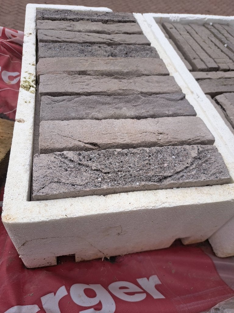Gevelsteen steen facade grijs, Ophalen, Nieuw
