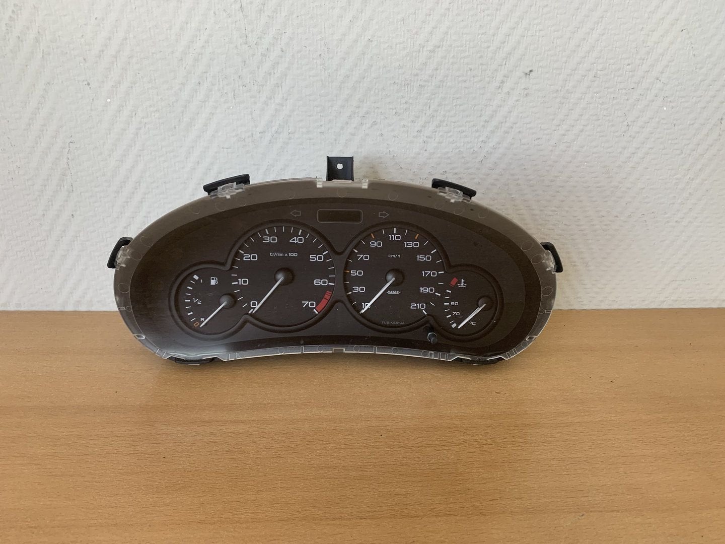 kilometerteller peugeot 206 2 stekkers 9643401280 '98 - '02, Gebruikt, -, -, Ophalen of Verzenden