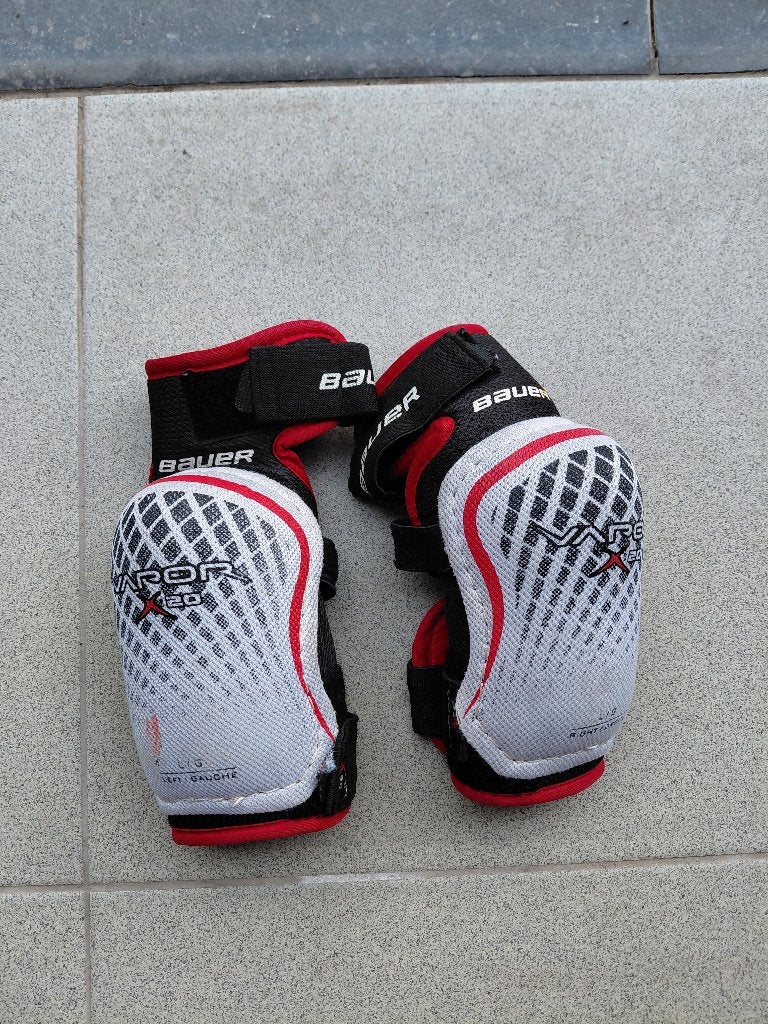 Elleboogbeschermers ijshockey Bauer, Sport en Fitness, IJshockey, Ophalen, Zo goed als nieuw, Bescherming