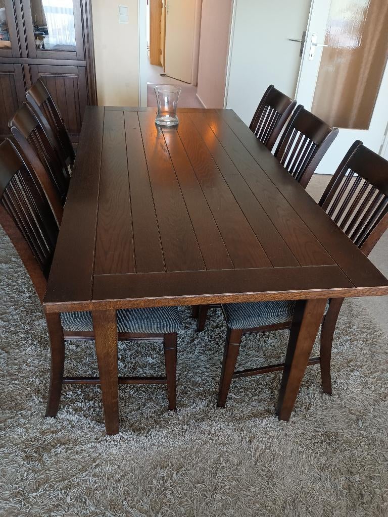 Eettafel met 6 stoelen, Huis en Inrichting, Tafels | Eettafels, Ophalen