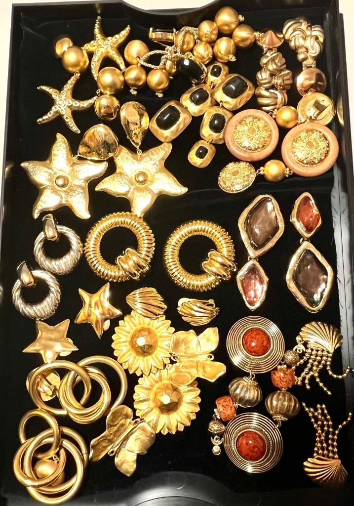 bijoux, Bijoux, Sacs & Beauté, Bijoux anciens, Enlèvement, Autres matériaux, Boucles d'oreilles, Doré