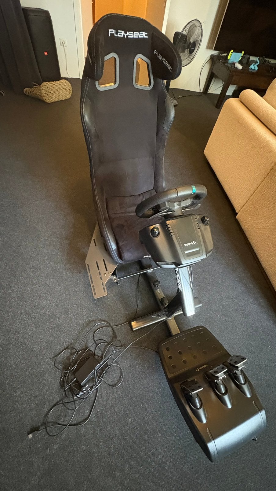 Playseat + Logitech G29 stuur en pedalen voor PlayStation, Ophalen, Zo goed als nieuw, Playseat of Racestoel, PlayStation 3
