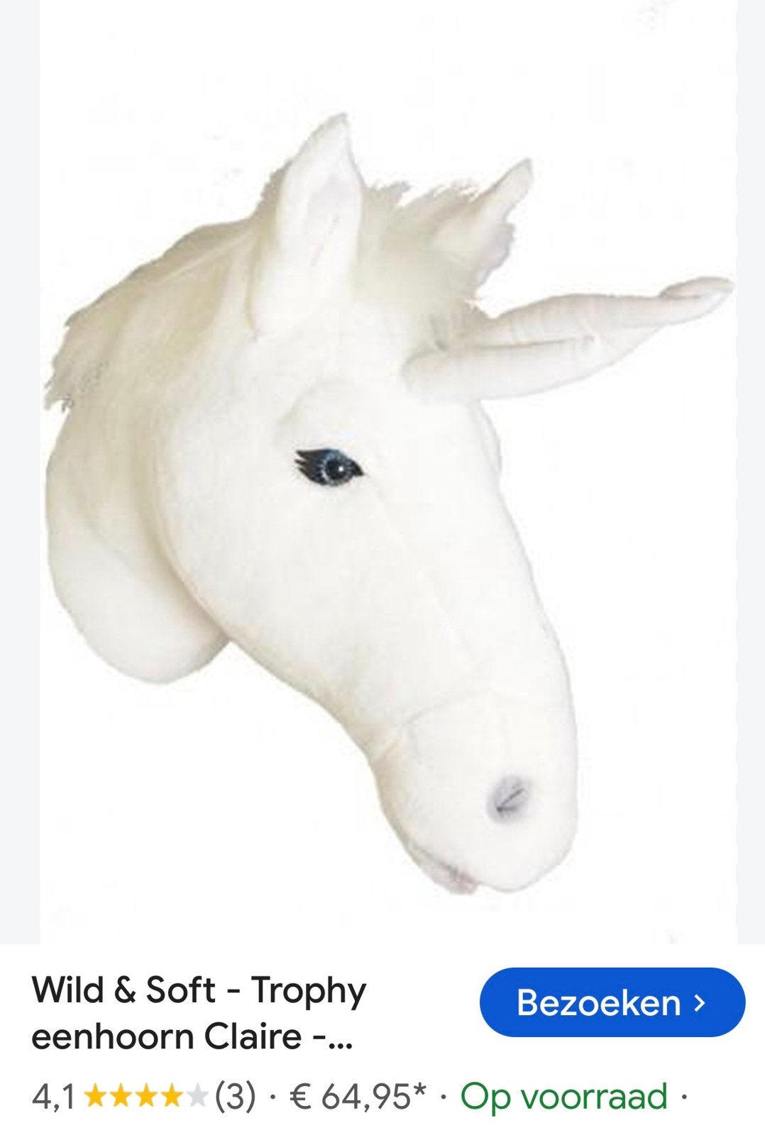 Grote Unicorn muurdecoratie, Ophalen, Zo goed als nieuw