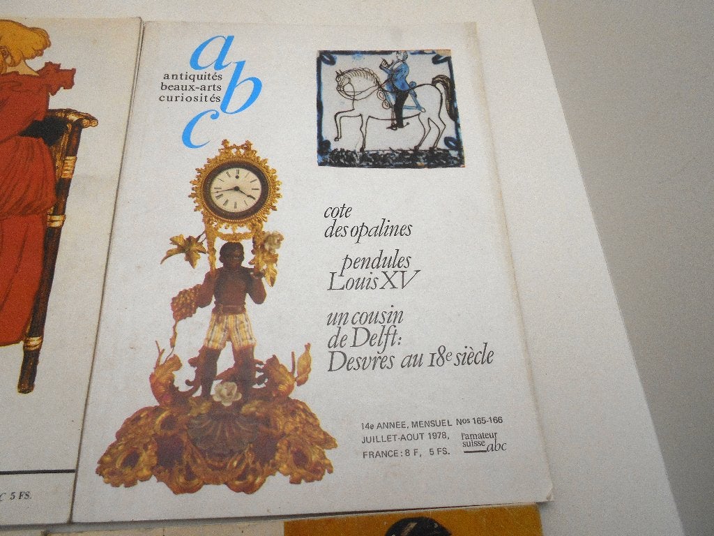 lot de 4 anciennes revues "Antiquités ,beaux arts ,, Livres, Enlèvement ou Envoi, Utilisé, Autres types