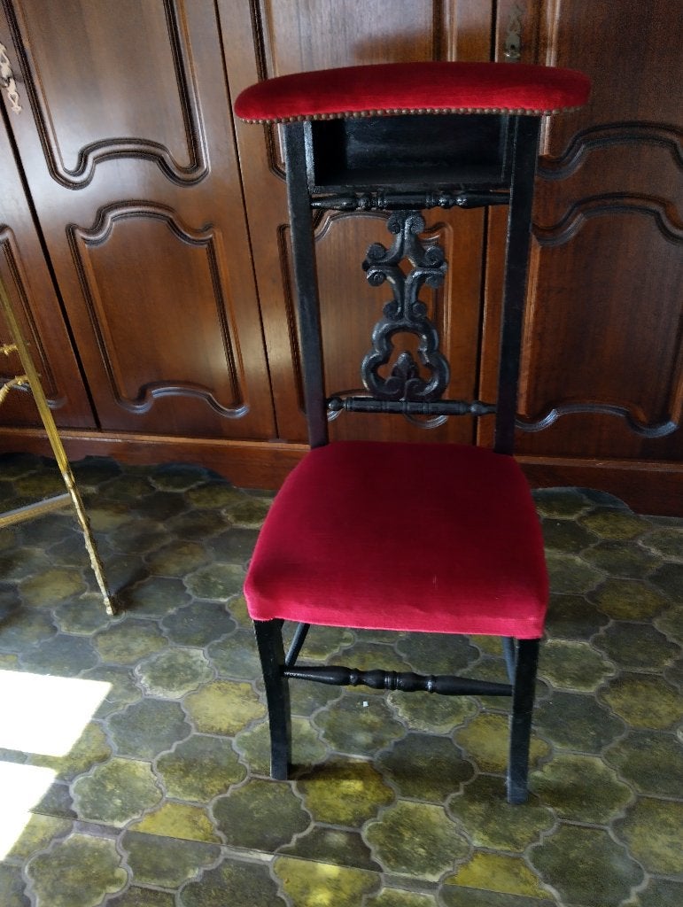 Antieke stoel, Huis en Inrichting, Stoelen, Ophalen, Gebruikt, Overige kleuren, Stof