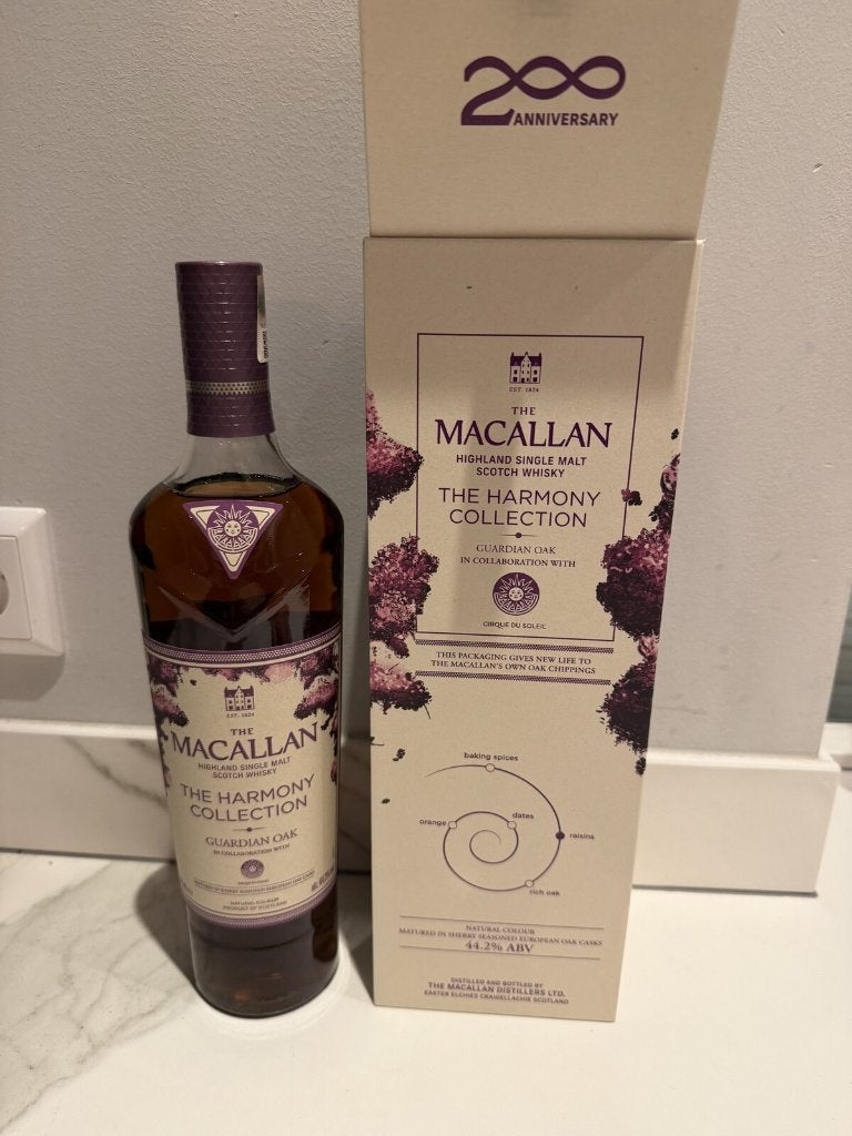 Macallan Harmony Guardian Oak 70cl 44,2% ongeopend in doos, Verzamelen, Overige gebieden, Overige typen, Nieuw, Ophalen of Verzenden