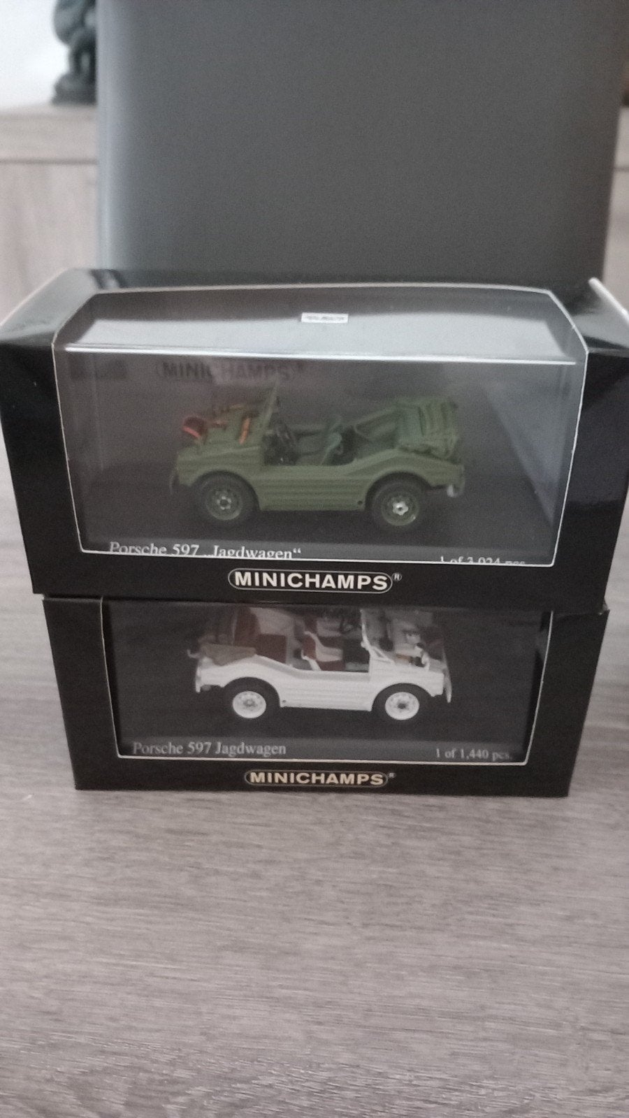 Minichamps Porsche set jagdwagen 1:43, Ophalen, Nieuw, Auto, MiniChamps